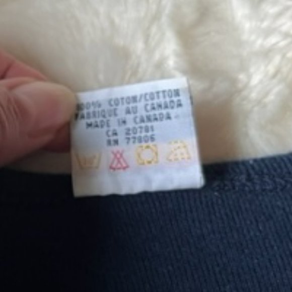 Tommy Hilfiger Navy Star LS Shirt Girls Size 4T Made in Canada Vintage - Picture 4 of 9